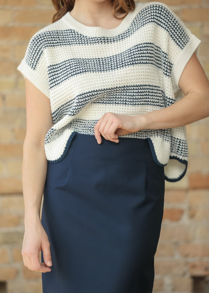 Hollis Navy Long Maxi Skirt IC Skirts