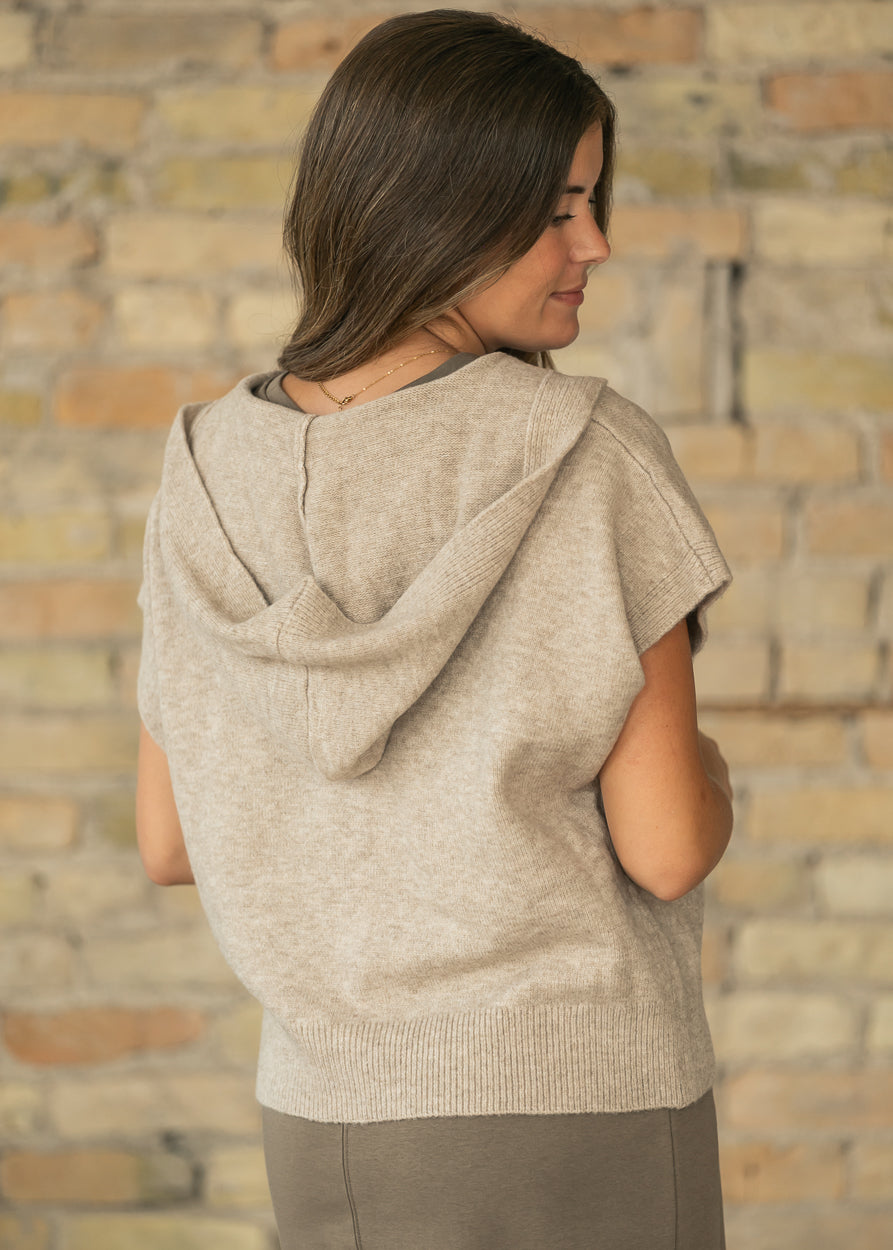 Hoodie Button Cardigan Vest FF Tops