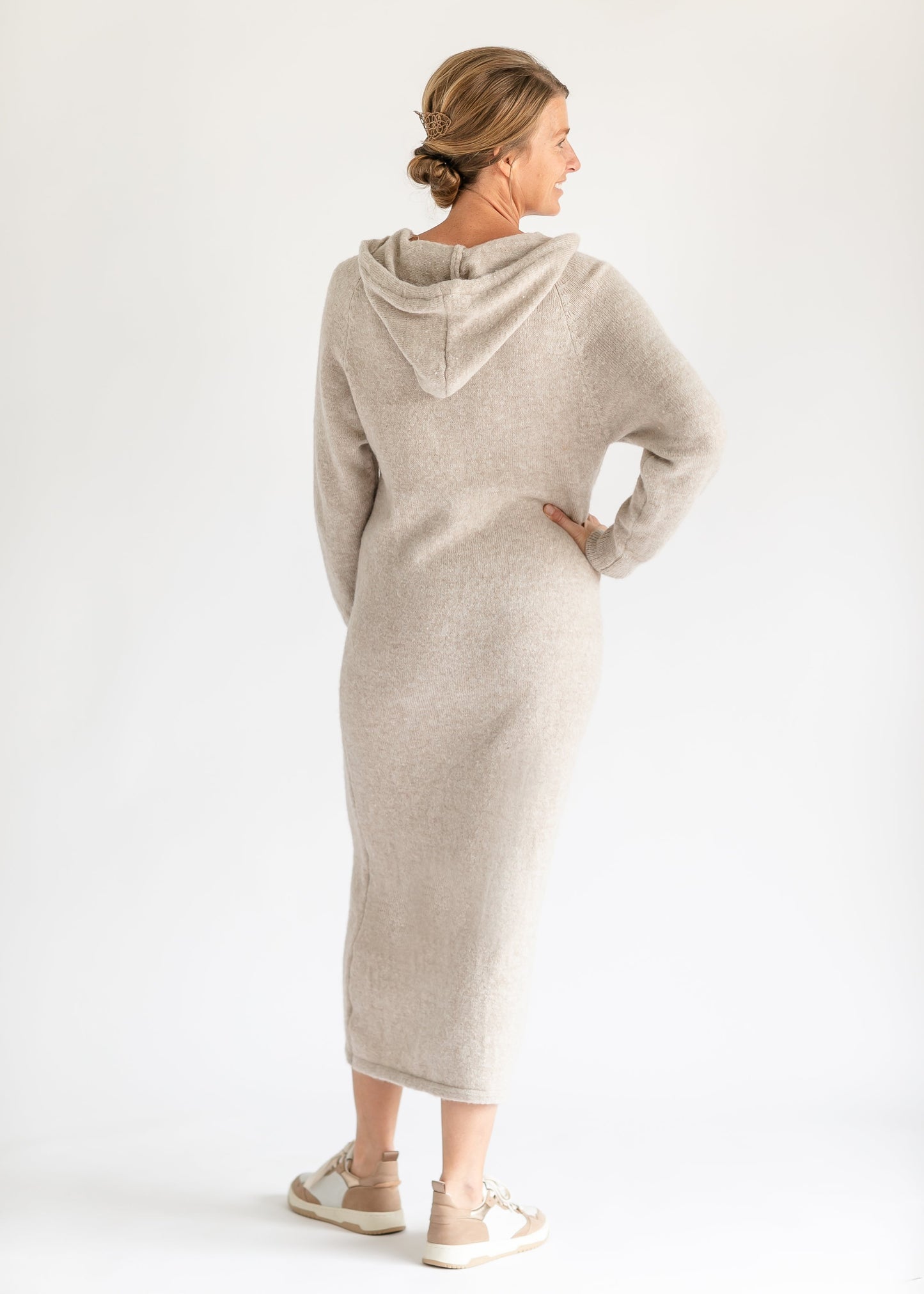 Hoodie Sweater Maxi Dress FF Dresses