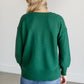Horizontal Ribbed Crewneck Sweater FF Tops