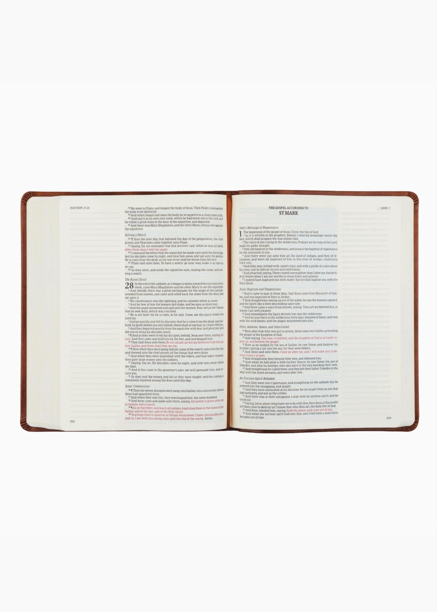 Hosanna Revival KJV Large Print Notetaking Bible Vienna Theme Gifts