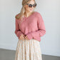 Houston Drop Shoulder Sweater FF Tops