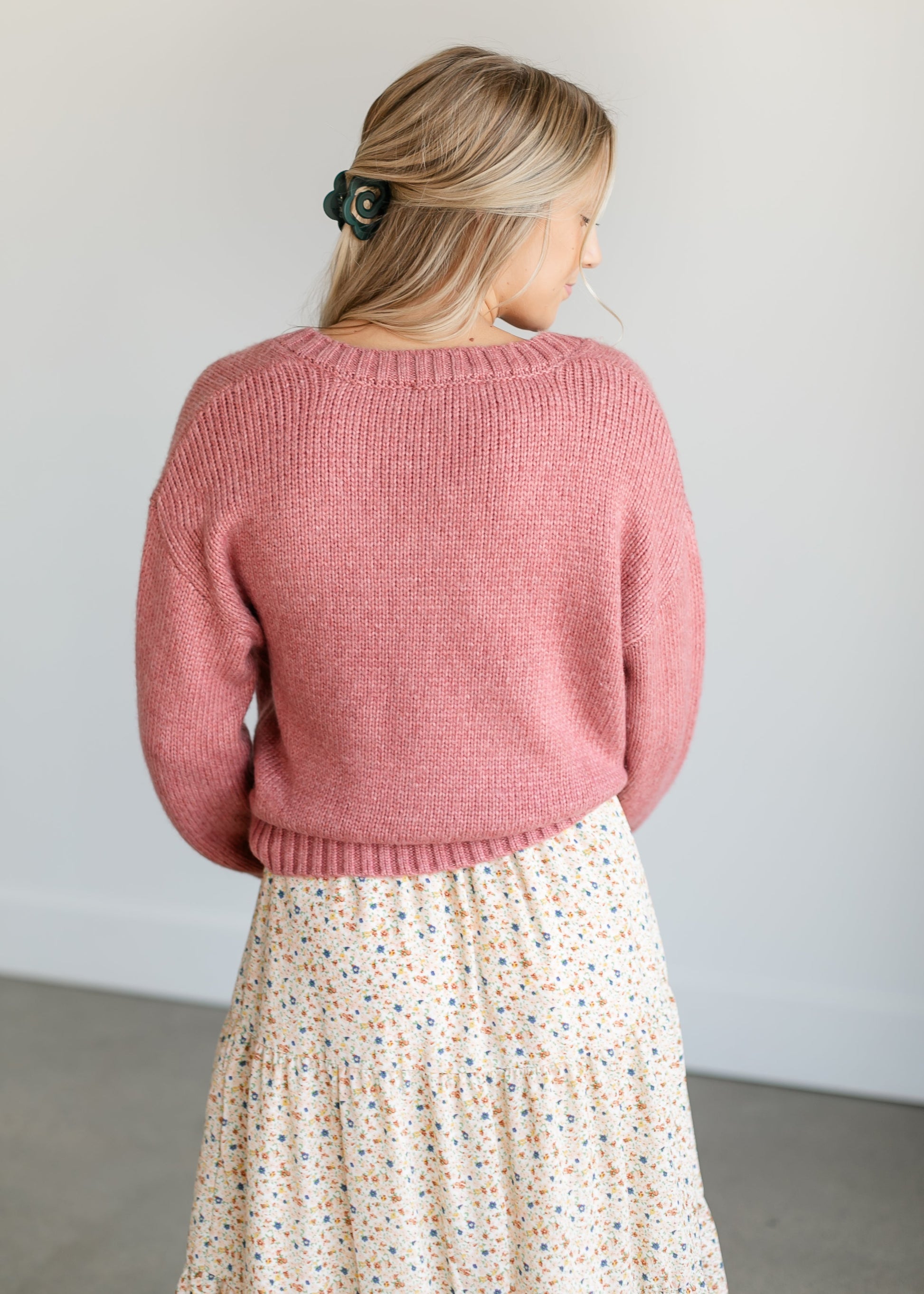 Houston Drop Shoulder Sweater FF Tops