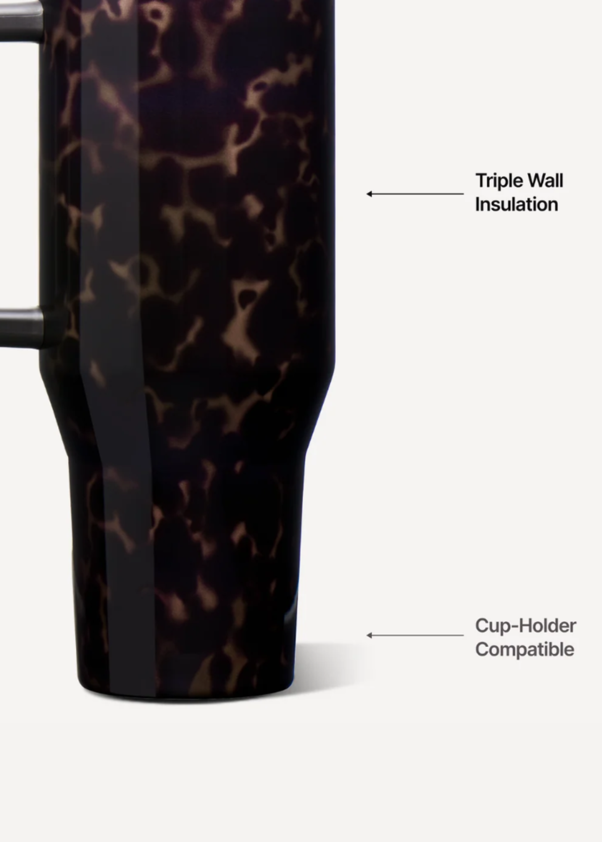 HydroJug® Mocha Tortoise 40oz Traveler Tumbler Gifts