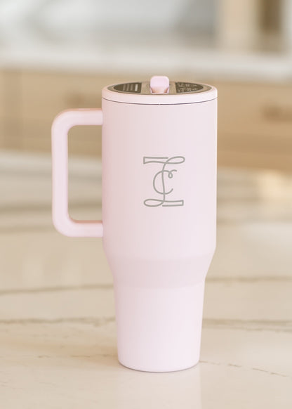 Hydrojug® Pink Sand Traveler 40oz Tumbler Engraved Inherit Logo FF Home & Life