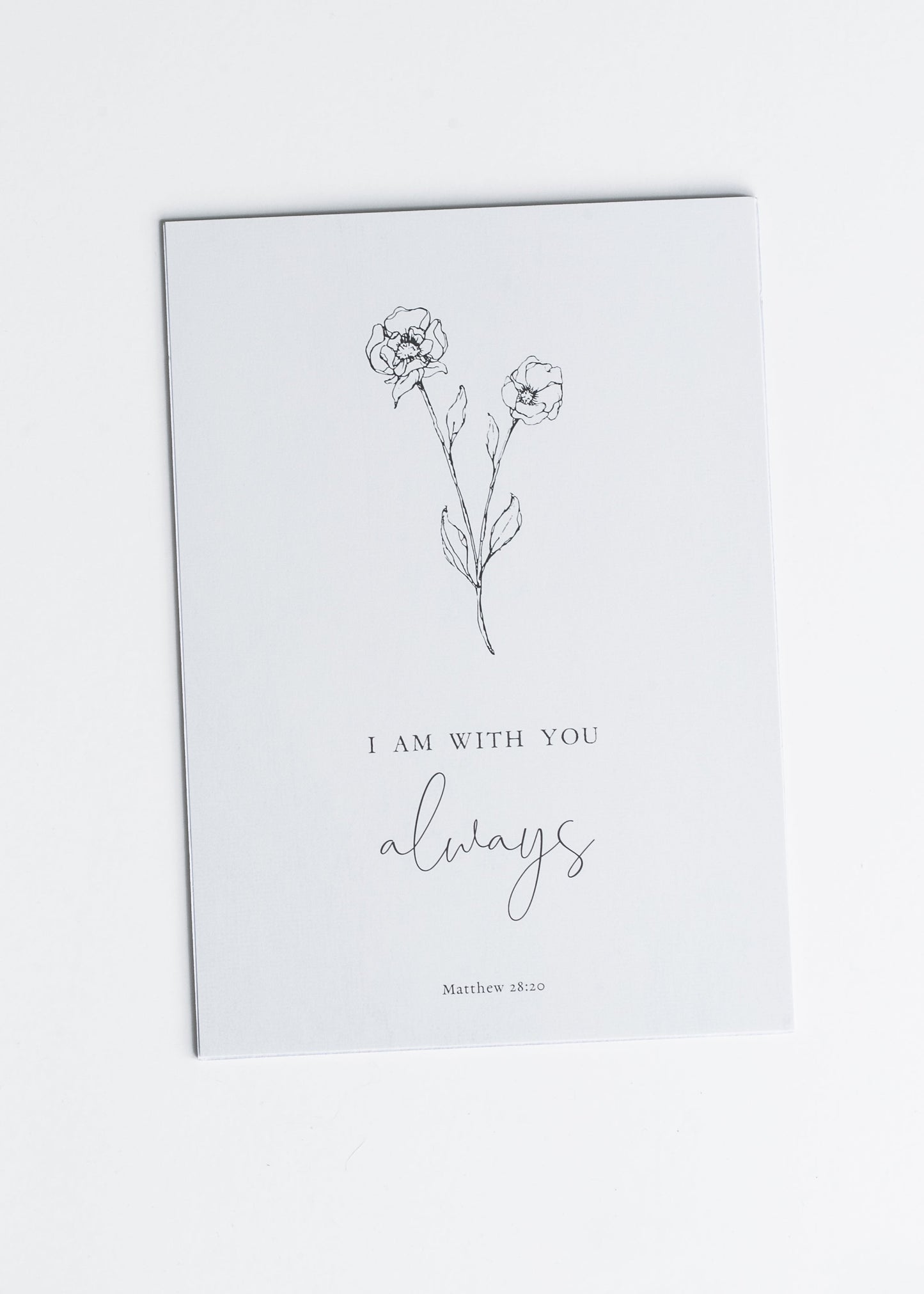 I Am With You Scripture Wall Art Print Christian Gift Decor Gifts