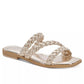 Iman Light Gold Braided Sandals - FINAL SALE Shoes