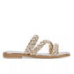 Iman Light Gold Braided Sandals - FINAL SALE Shoes