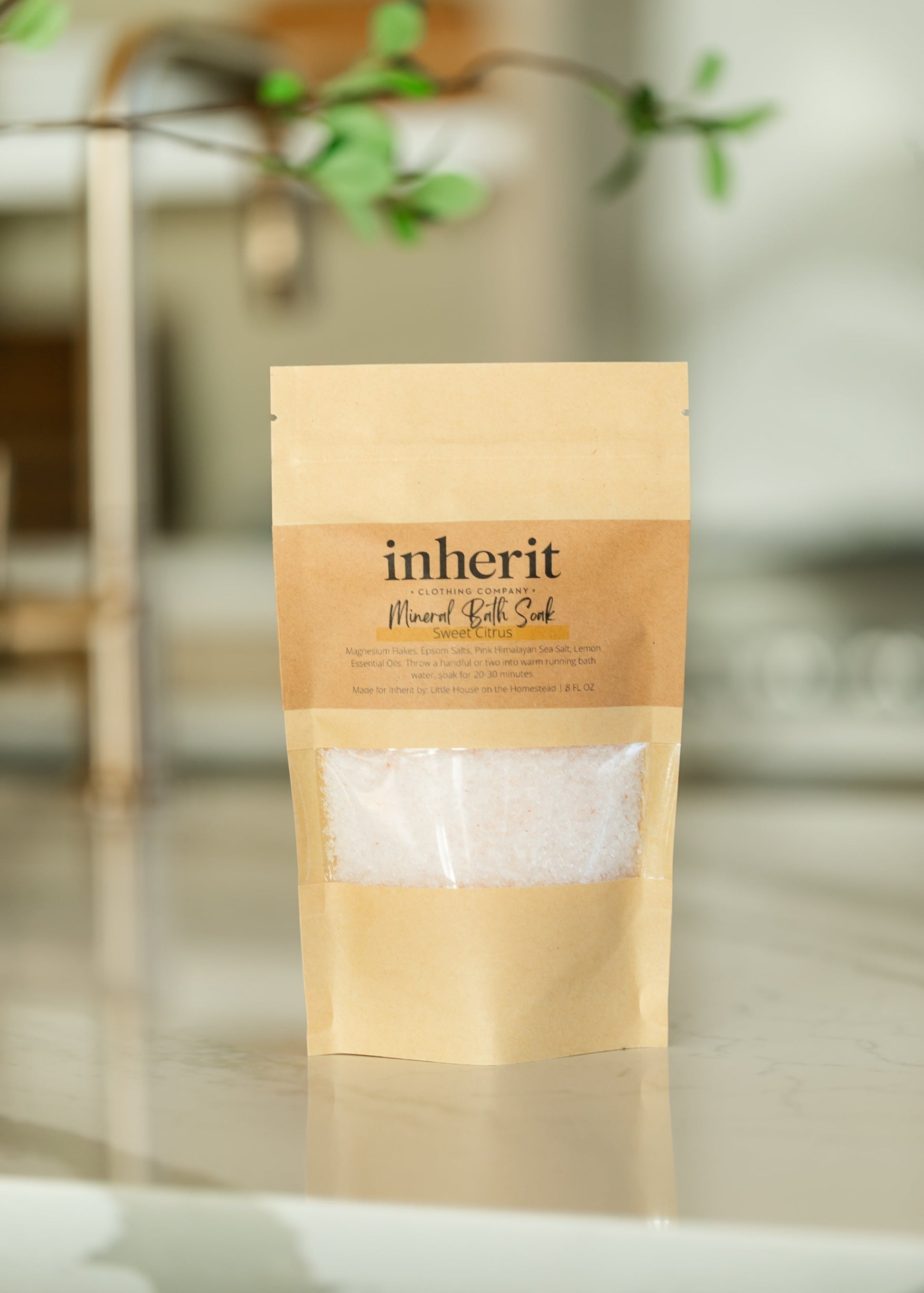 Inherit Artisan Made Magnesium Bath Salts Gifts Sweet Citrus