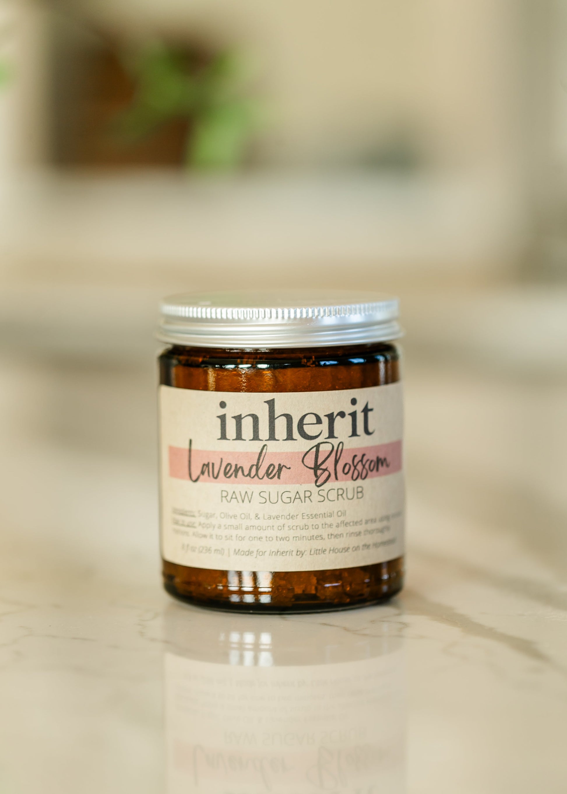 Inherit Artisan Made Sugar Exfoliating Scrub Gifts Lavender Blossom