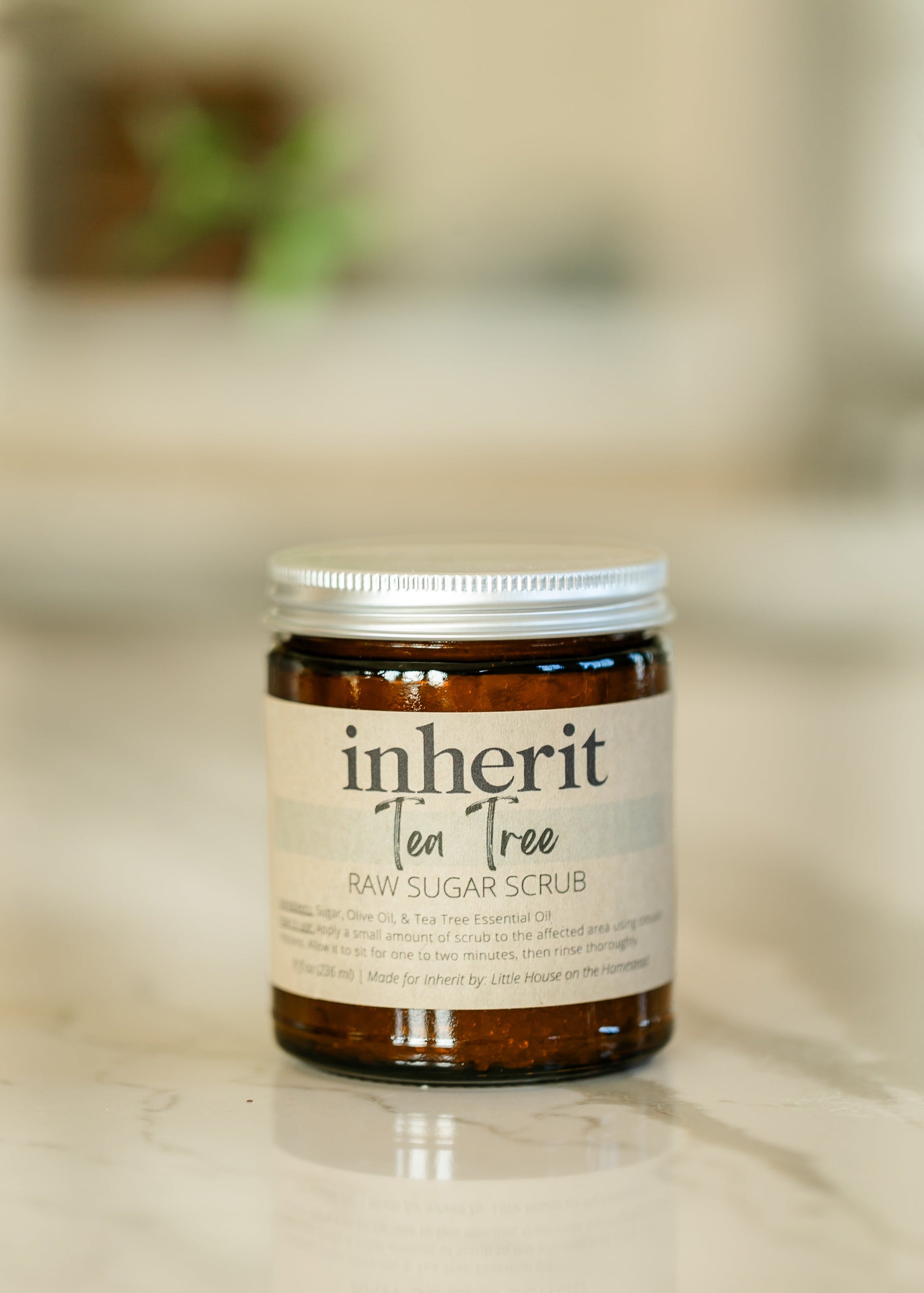 Inherit Artisan Made Sugar Exfoliating Scrub Gifts Tea Tree