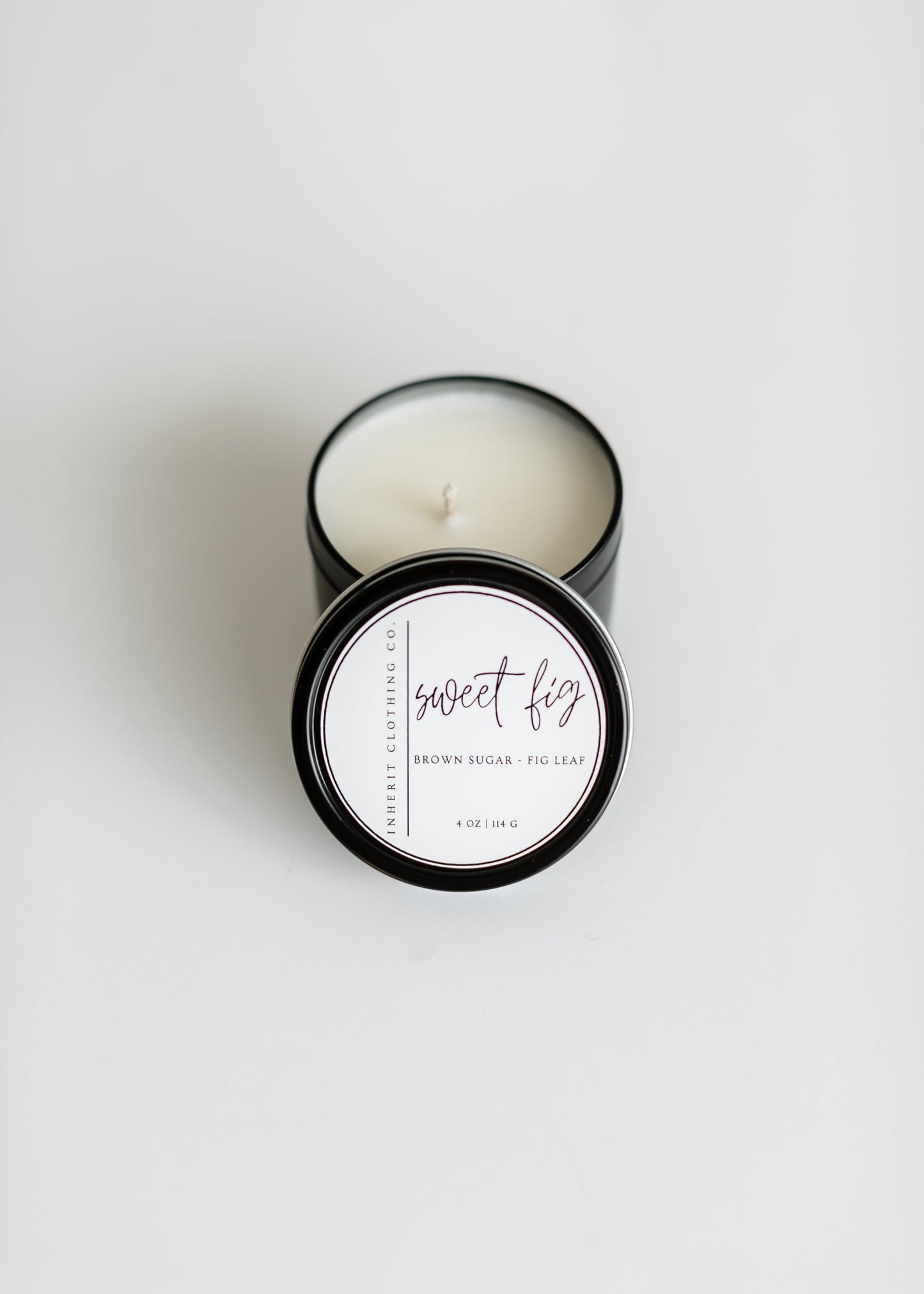 Inherit Authentic Scented Soy Candle 4oz Gifts Sweet Fig