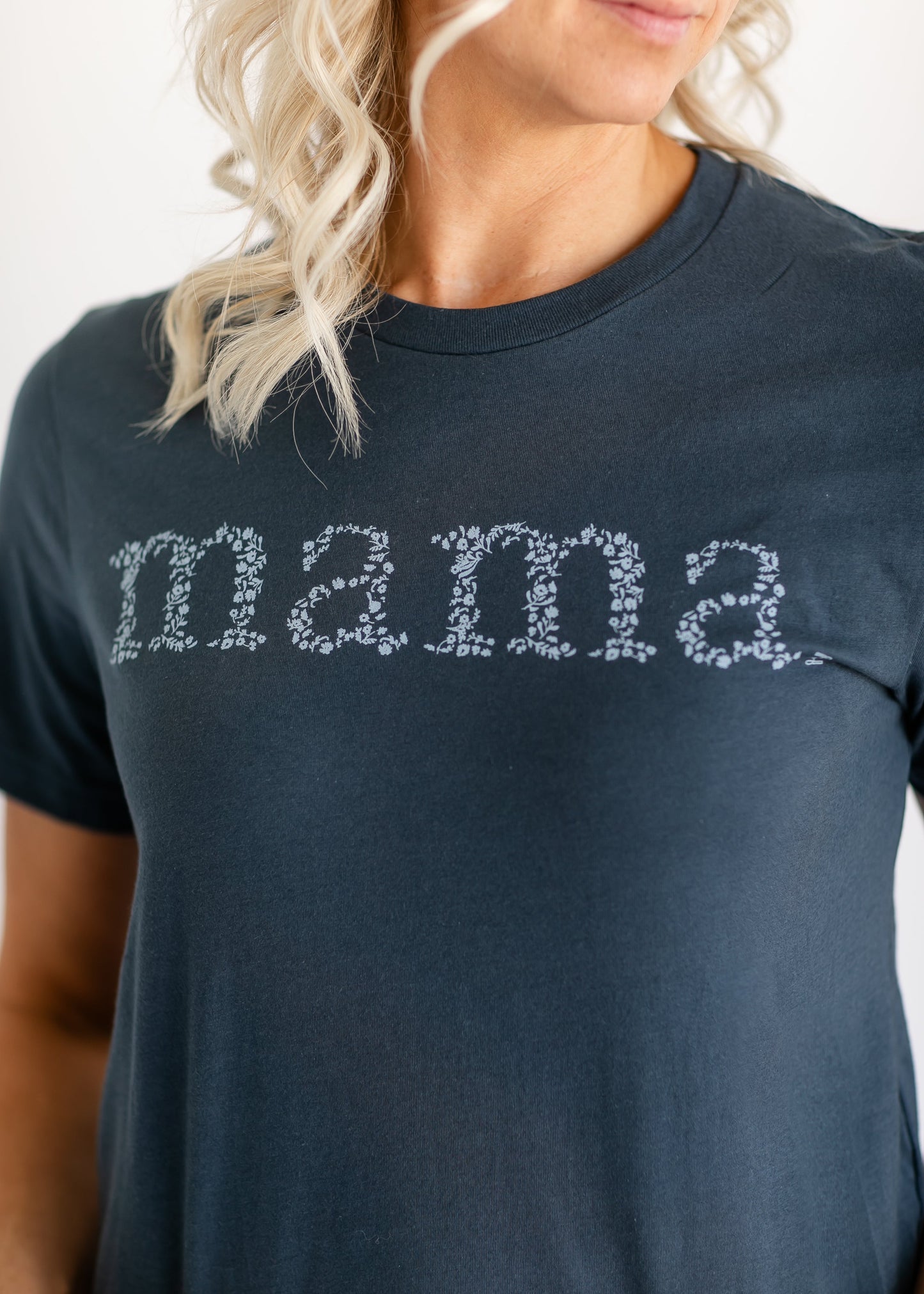 Inherit Mama Floral Graphic Crewneck T-shirt IC Tops