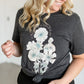 Inherit Psalm 16:11 Floral Graphic T-shirt IC Tops