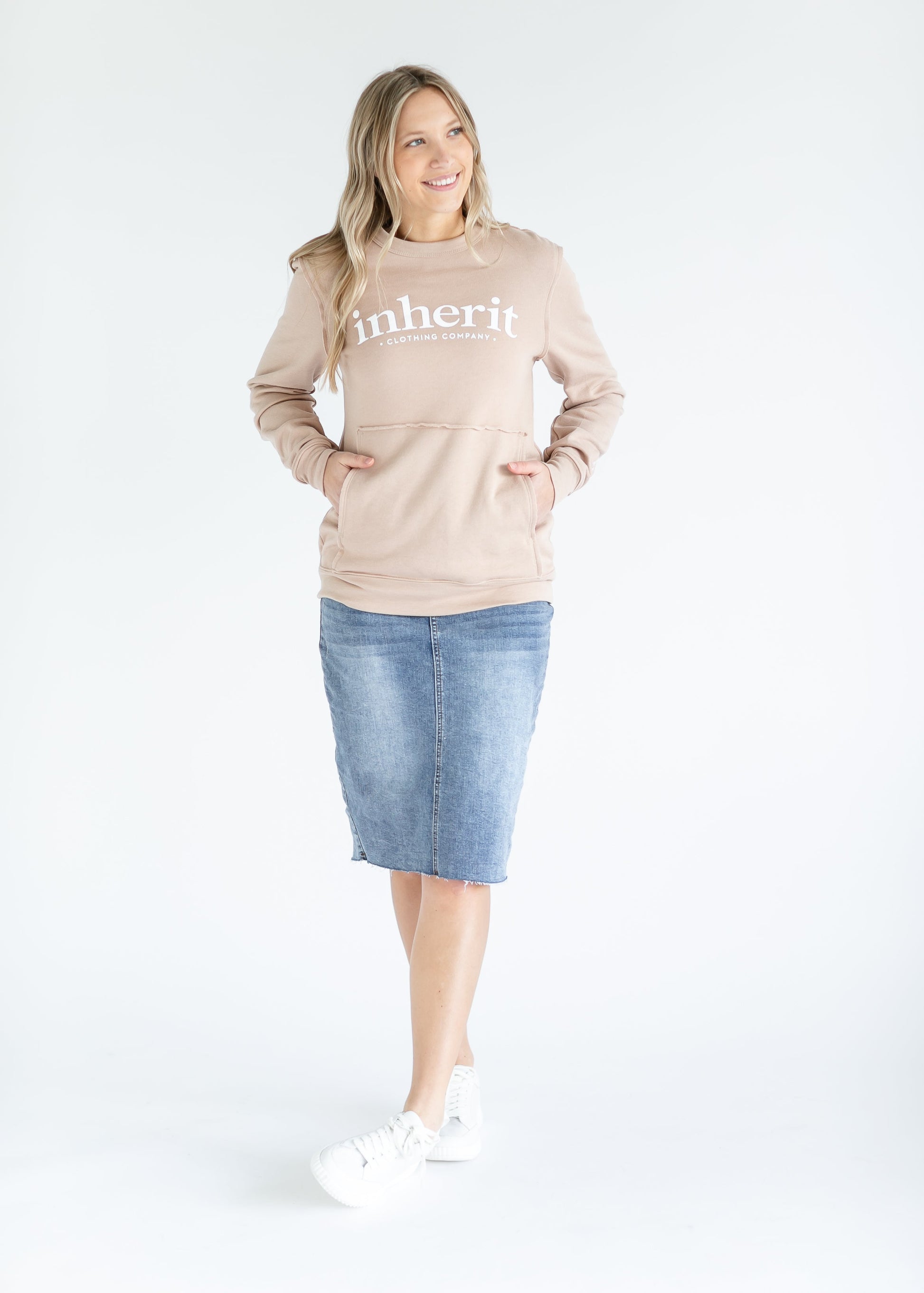 Inherit Raw Edge Crewneck Sweatshirt IC Tops