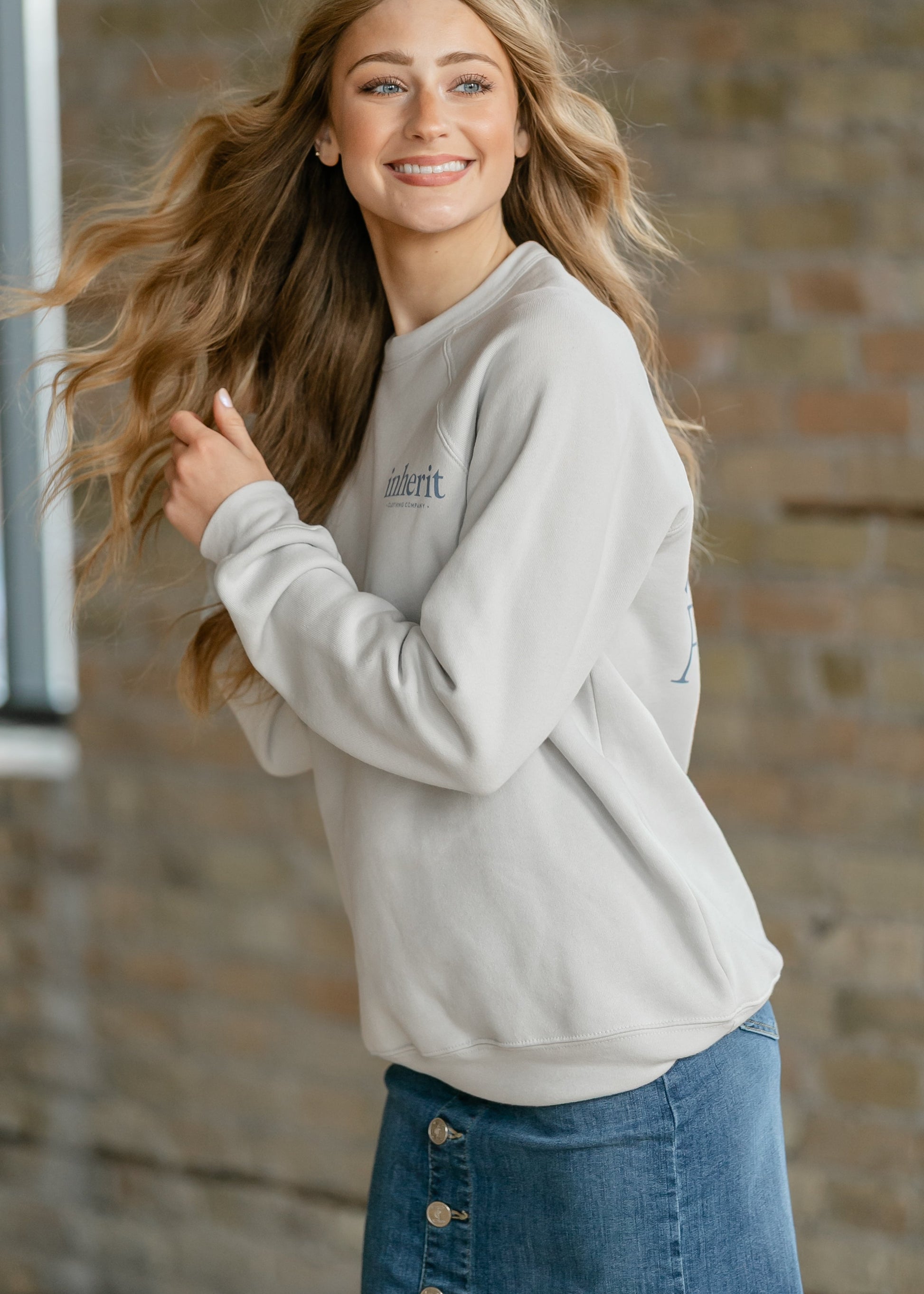 Inherit Renew Christian Graphic Sweatshirt IC Tops