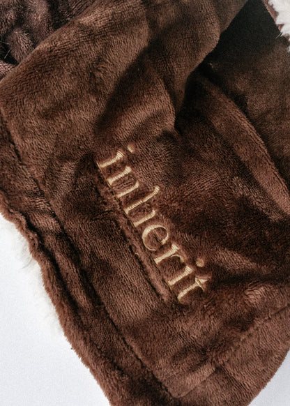 Inherit Softest-Ever Chocolate Sherpa Throw FF Home + Lifestyle