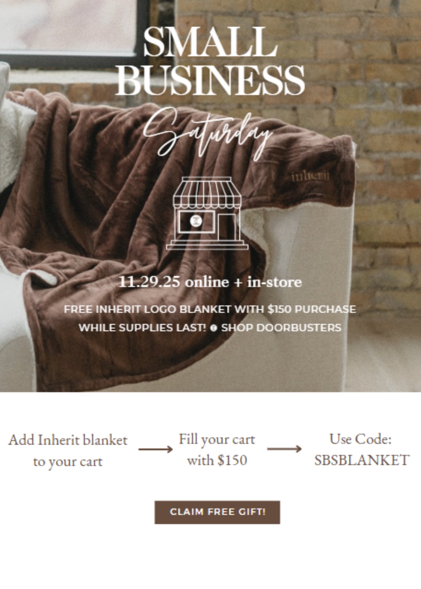 Inherit Softest-Ever Chocolate Sherpa Throw FF Home + Lifestyle