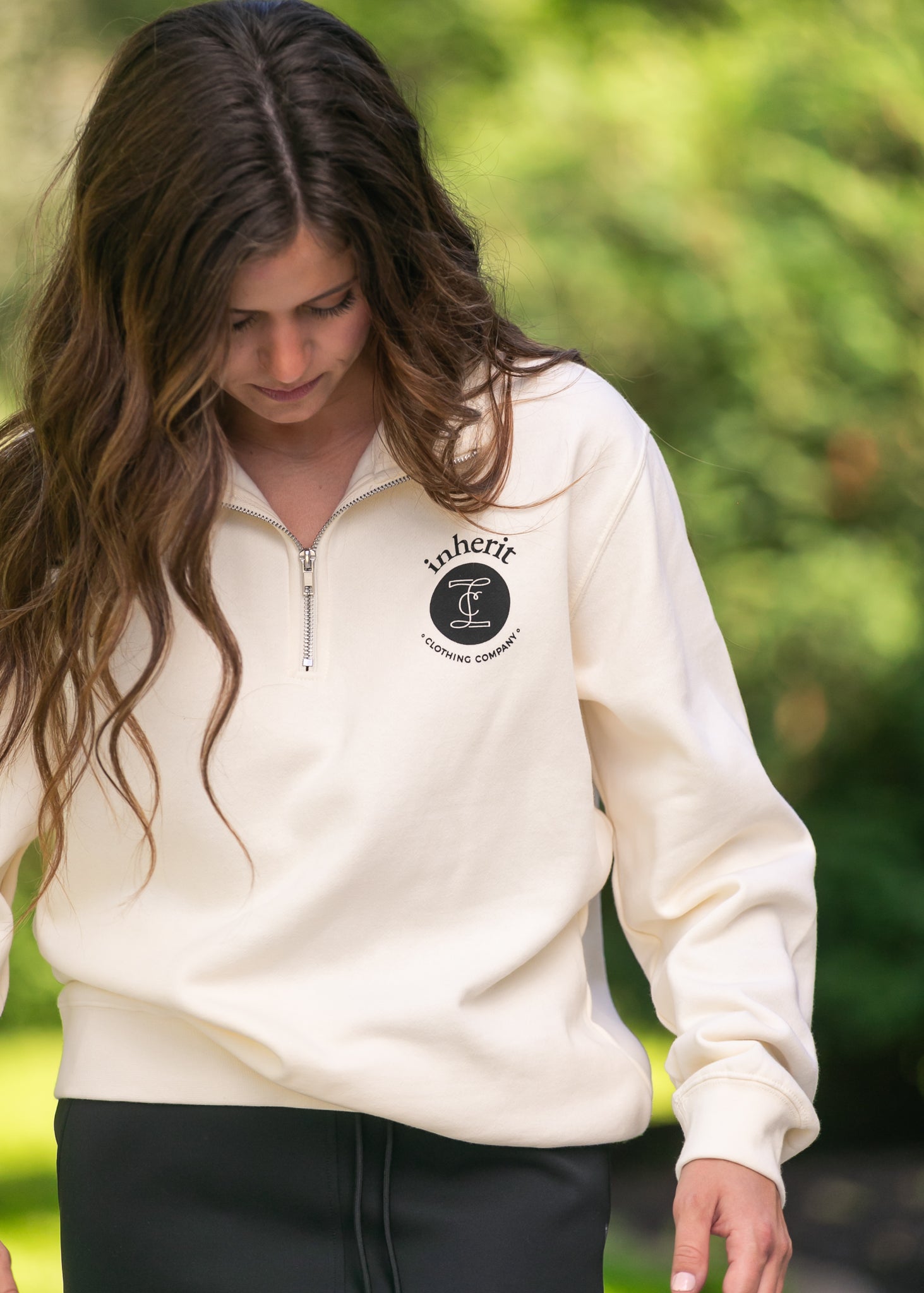 Inherit Threaded with Purpose Graphic 1/4 Zip FF Tops