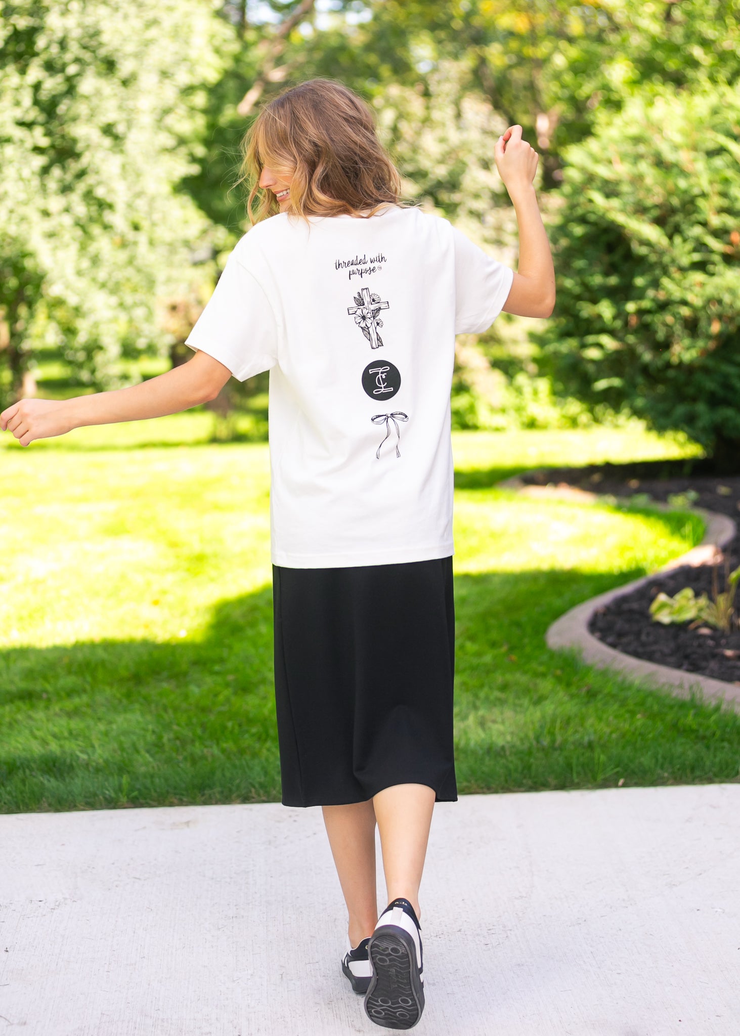 Inherit Threaded with Purpose Graphic T-Shirt FF Tops