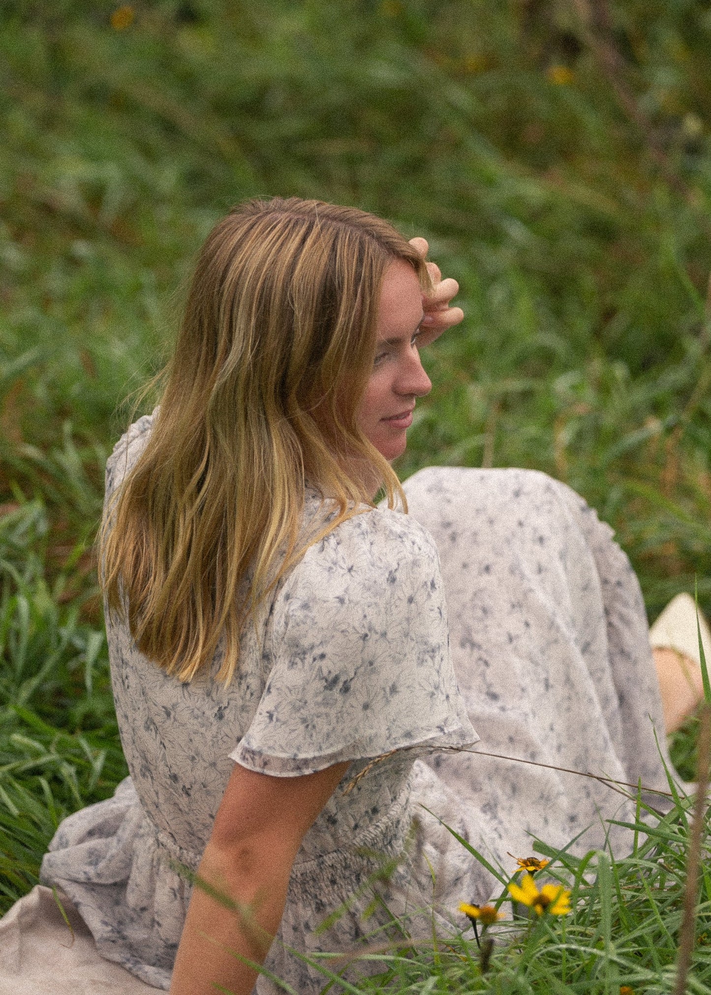 Isabella Blue Floral V Neck Maxi Dress IC Dresses