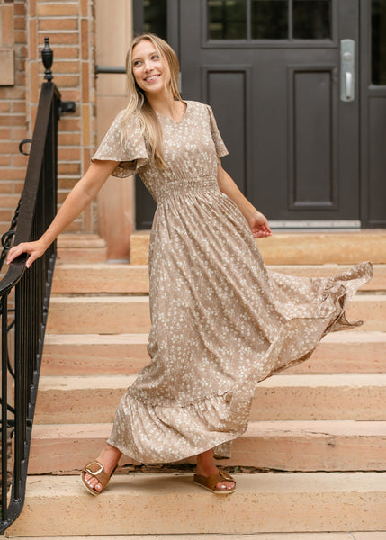 Simple Indian Gown Dress Isabella V Neck Maxi Dress FINAL SALE  Inherit