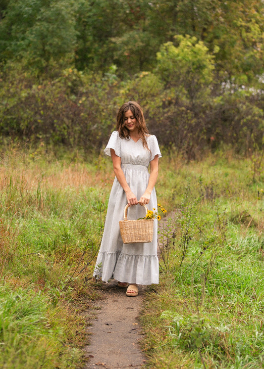 Isabella V Neck Maxi Dress IC Dresses