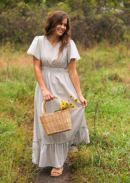 Isabella V Neck Maxi Dress IC Dresses