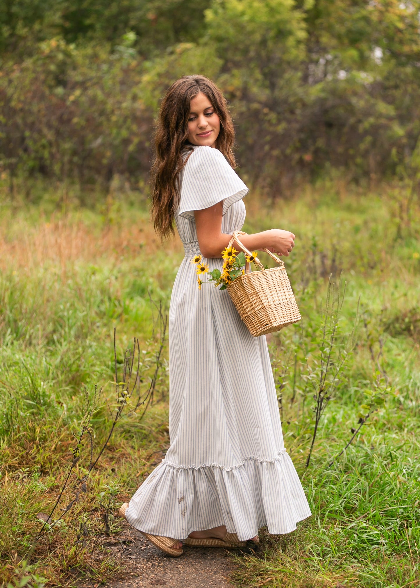 Isabella V Neck Maxi Dress IC Dresses