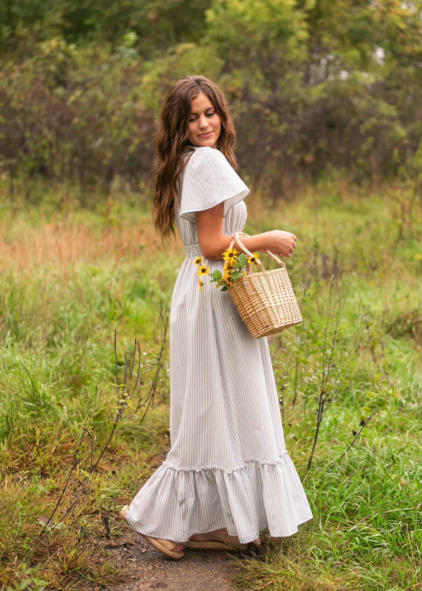 Isabella V Neck Maxi Dress IC Dresses