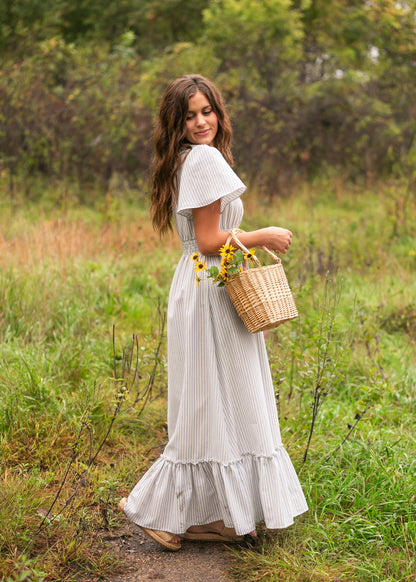 Isabella V Neck Maxi Dress IC Dresses