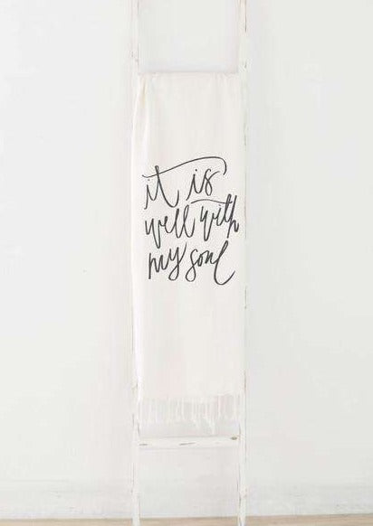 It Is Well Throw Blanket - FINAL SALE FF Home + Lifestyle