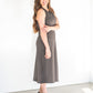 Ivette Sleeveless Ribbed Midi Dress Dresses