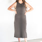 Ivette Sleeveless Ribbed Midi Dress Dresses