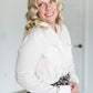 Ivory Long Sleeve Button Up Top FF Tops