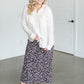 Ivory Long Sleeve Button Up Top FF Tops
