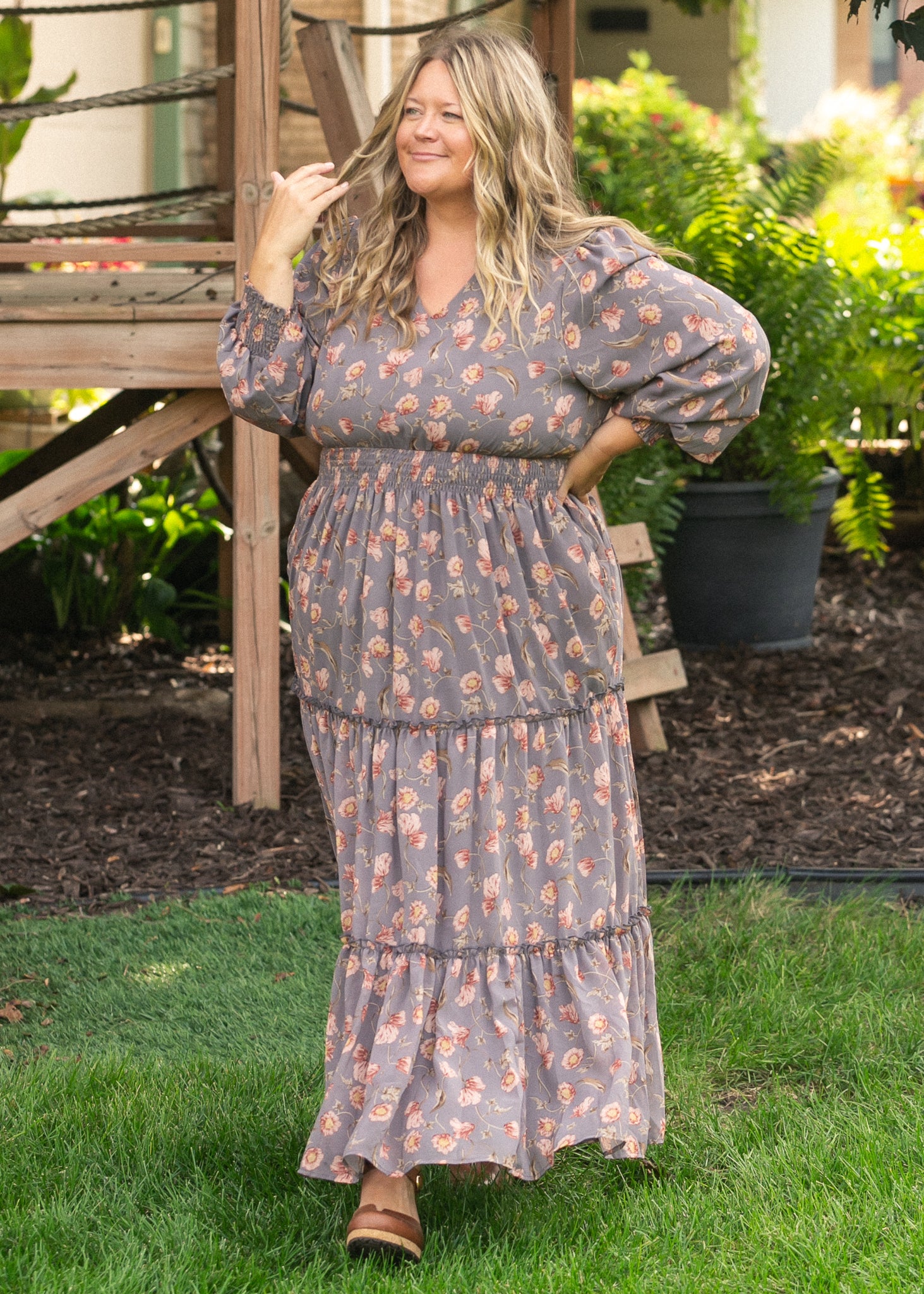 Jacey V-neck Maxi Dress FF Dresses 2XL