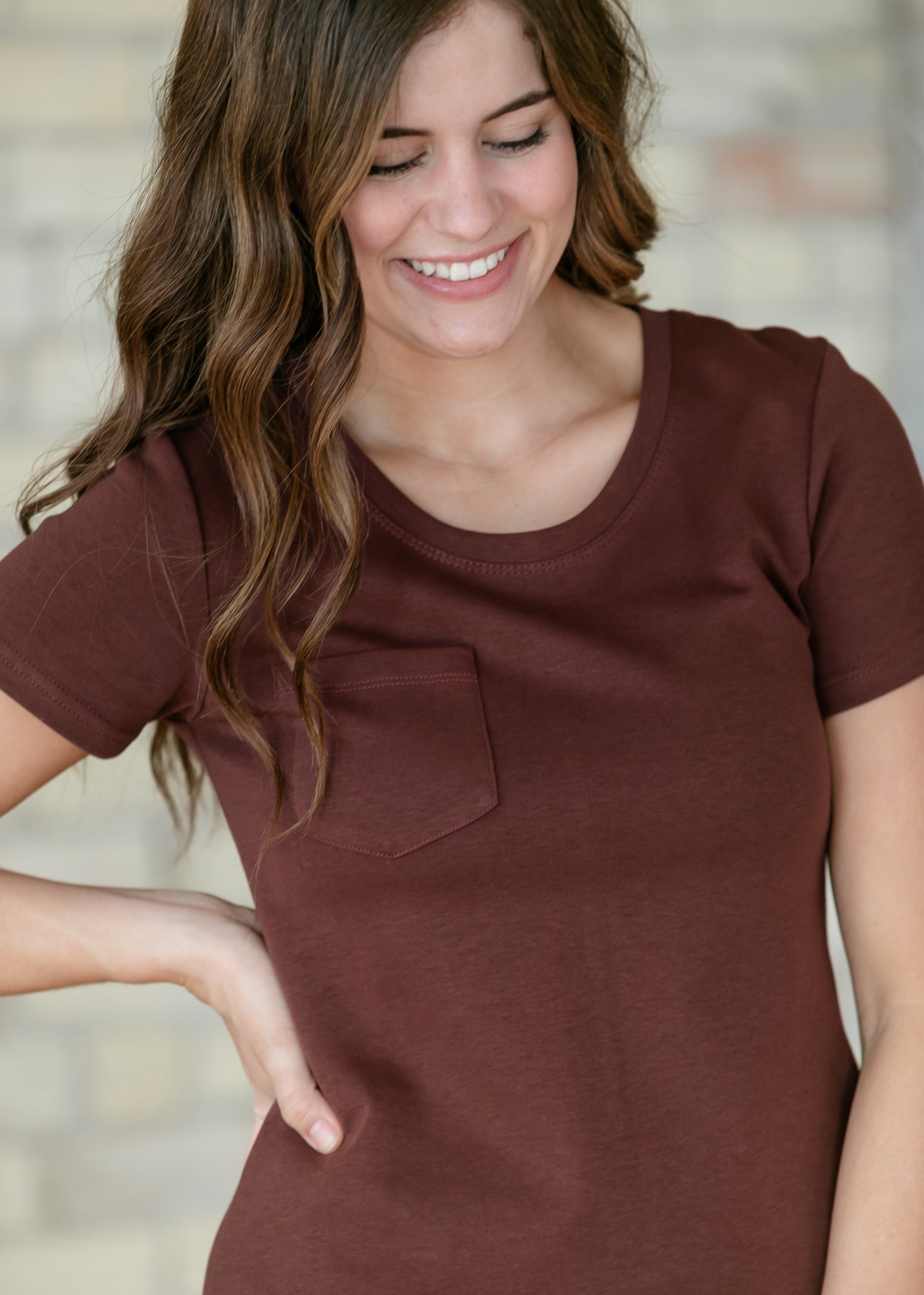 Jane Burgundy T-Shirt Maxi Dress IC Dresses