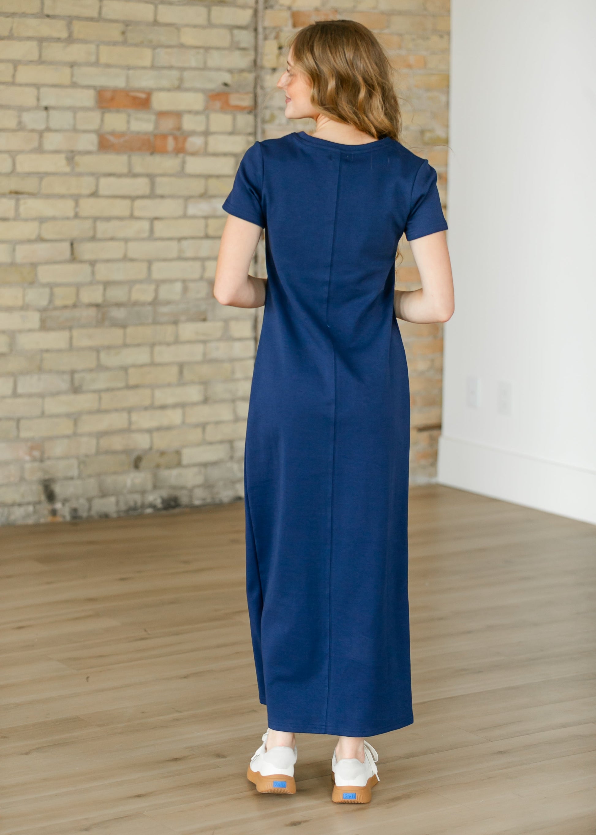 Jane Navy T-shirt Maxi Dress IC Dresses