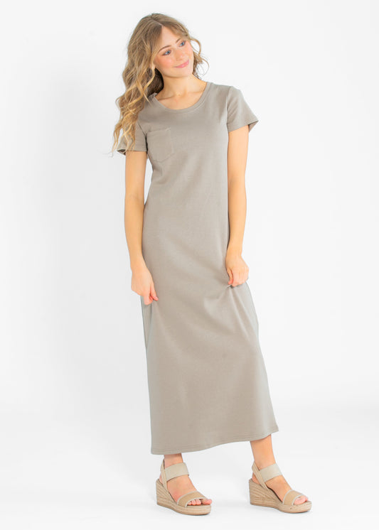 Jane T-Shirt Maxi Dress IC Dresses Taupe / XS