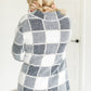 Jaquard Checkered Button Up Shacket FF Tops