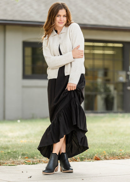 Jaydrien Flutter Sleeve Maxi Dress IC Dresses