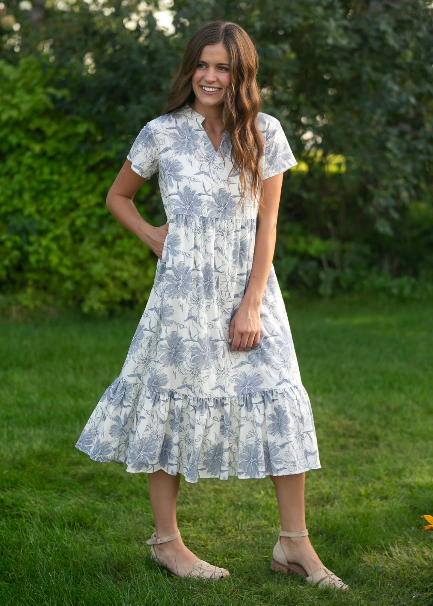 Jaydrien Short Sleeve Midi Dress IC Dresses