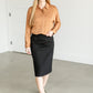 Jeanie Button Up Bodysuit Top FF Tops