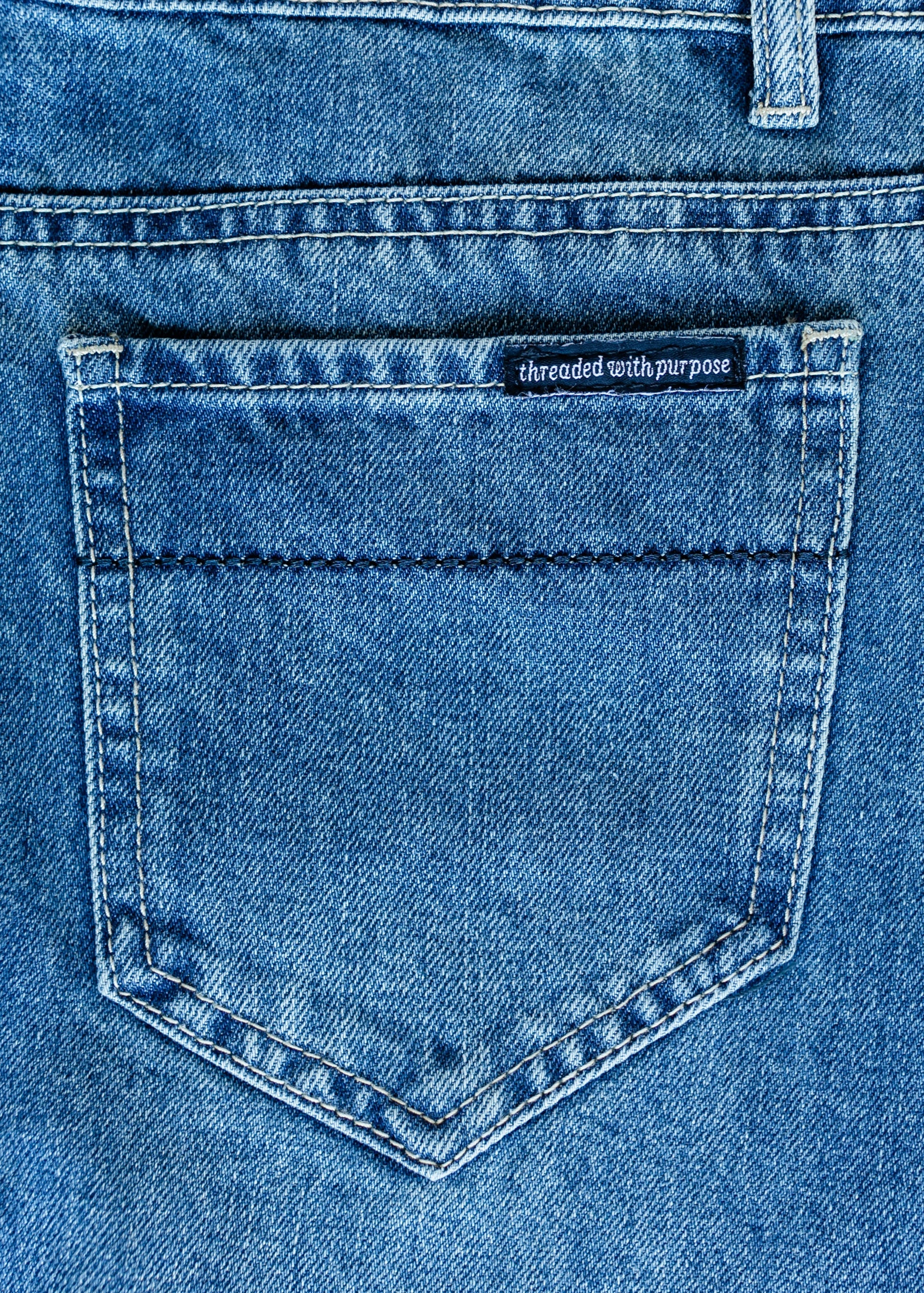 Jennifer A-Line Long Denim Skirt - FINAL SALE IC Skirts