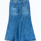 Jennifer A-Line Long Denim Skirt - FINAL SALE IC Skirts