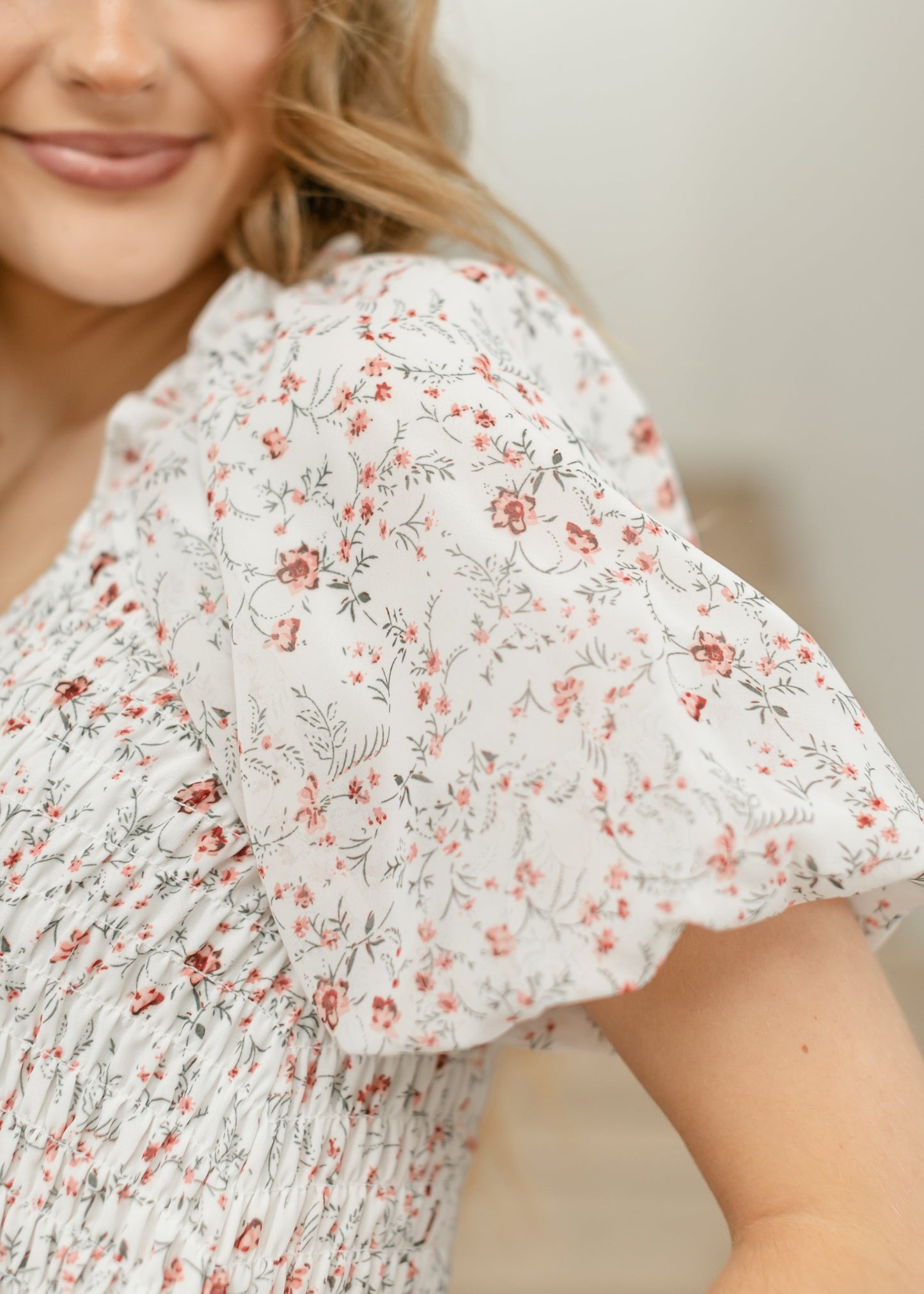 Jensen Puff Sleeve V-Neck Maxi Dress FF Dresses