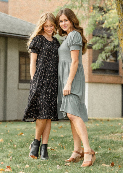 Jess Short Sleeve Midi Dress IC Dresses