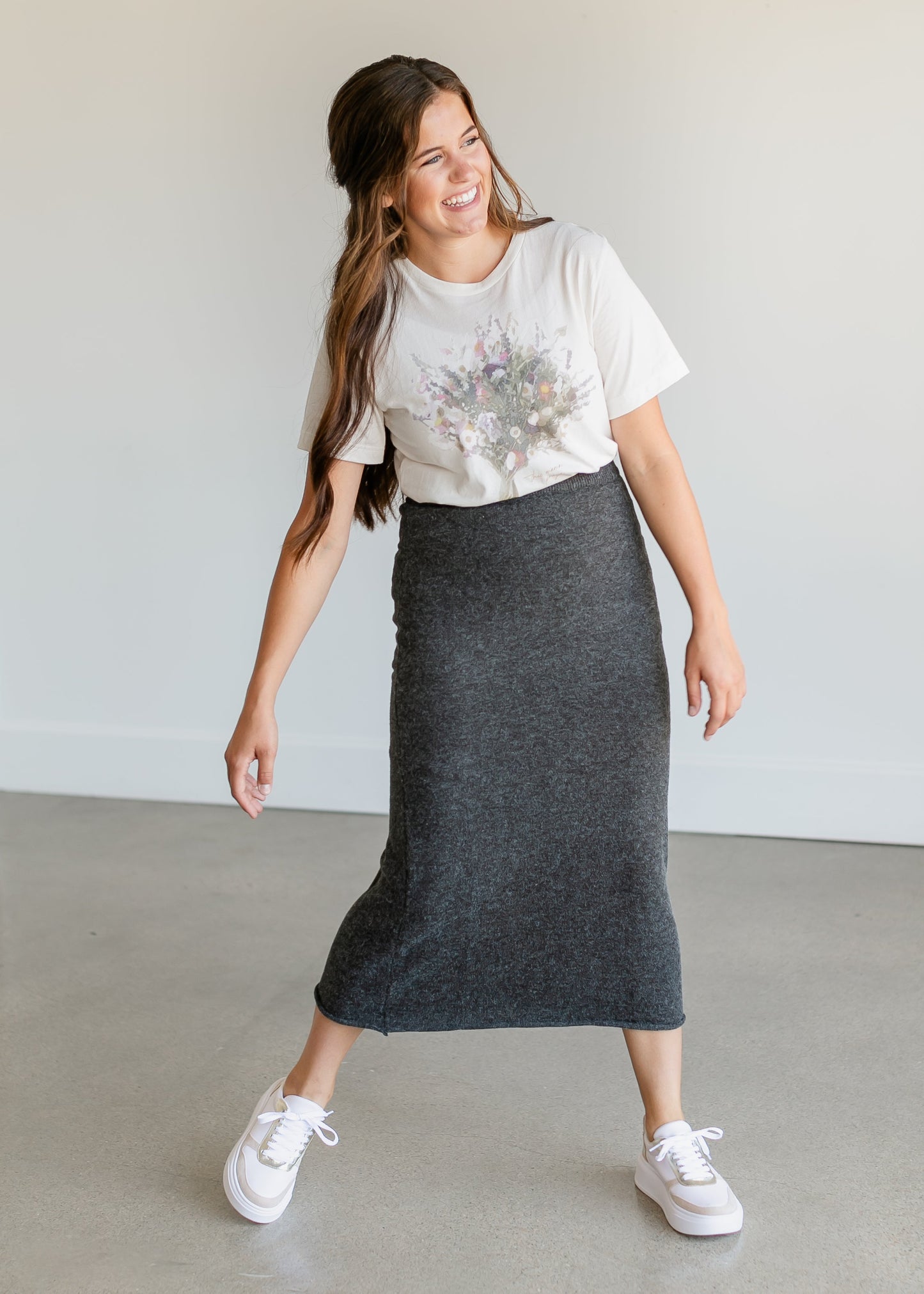 Jessa Sweater Midi Skirt FF Skirts
