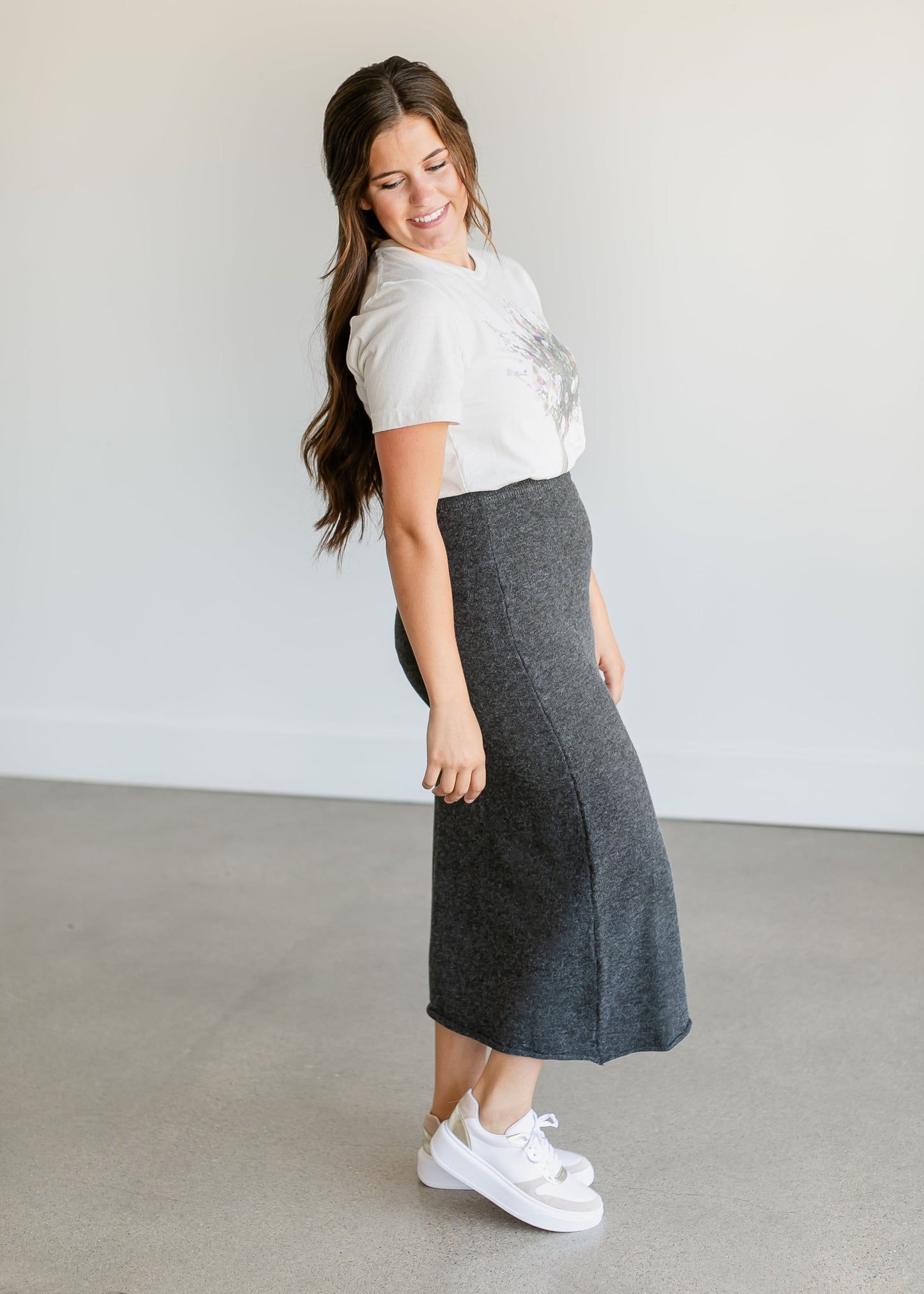 Jessa Sweater Midi Skirt FF Skirts